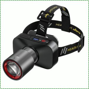 Portable waterproof headlamp for night fishing multifunctional long-lasting zoom work light outdoor portable LED light lighting tool