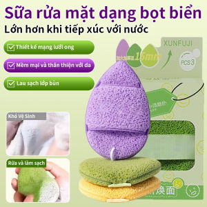 【Thảo Dược Tự Nhiên Dịu Nhẹ】Bông Tẩy Trang Tẩy Tế Bào Chết Bằng Sợi Konjac Cho Da Nhạy Cảm Mặt Nạ Đất Sét/Bọt Biển Rửa M