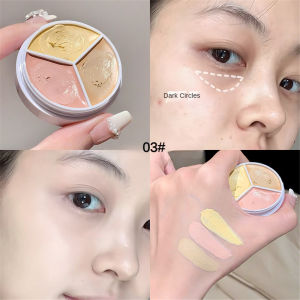 คอนซีลเลอร์สามสีกันน้ำมันแห้งเร็วคอนซีลเลอร์ด้านคงทนกันน้ำมันคลุมทั้งหมดคอนซีลเลอร์