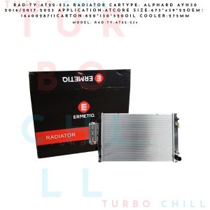 ERMETIQ Radiator Cartype: Alphard AYH30 2016/2017-2023 Automotive Car Parts Engine Cooling Radiator