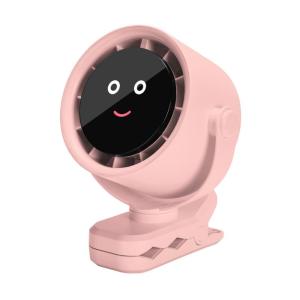 Desk Fan Rechargeable Small Travel Camping USB Table Fan Strong Airflow 5 Speed Quiet Fan Digital Display for Bedroom