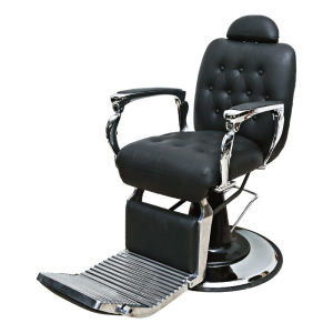 Barber chair เก้าอี้ตัดผมชาย ตัดผมชาย โกนหนวด บาร์เบอร์ โต๊ะตัดผมชาย เก้าอี้เสริมสวย เก้าอี้ตัดผม ฐานสแตนเลส เบาะหนังเทียม PU 47