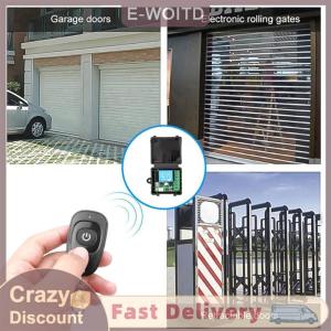 ซื้อ 1 ชิ้นลด 10 บาท รีโมตควบคุมประตูแบบสากล DC 12V RF 433 MHZ ตัวรับสัญญาณรหัสถามโมดูล DIY ขนาดเล็กสำหรับประตูโรงรถไฟ LED