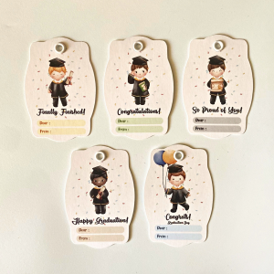 Hang Tag Ivory Graduation Boy