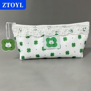 [COD]🔥🔥🔥ZTOYL High Quality Sweet Lace Floral Design Pen Bag Large Capacity Multifunctional Stationery Bag Pencil Case Students Supplies