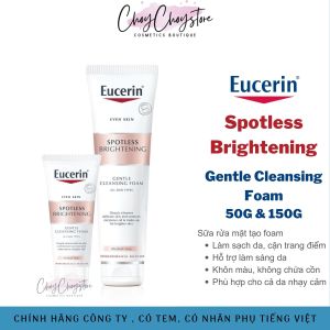 Sữa Rửa Mặt Eucerin Spotless Brightening Cleansing Foam 50g & 150g Làm Sạch và Hỗ Trợ Sáng Da (Tem DKSH)