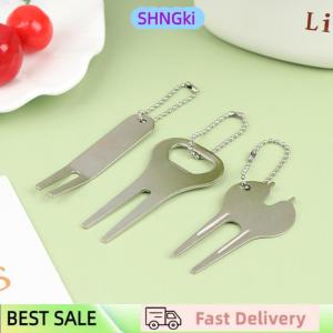 SHNGki Zinc Alloy Golf Fork Line Divot Repairing Curved Fork Tool Green Repair Tool