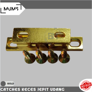 BMS - Catches keces jepit udang tiktak pelor kuningan silver Roller Grendel Masa Mata Ayam