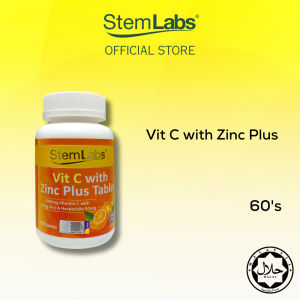 StemLabs Vitamin C 1000mg 60s with Zinc Plus Tablet High Absorption Strength EXP: 7/2026