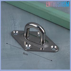 【Enthusiasm】🌟🌟【Hot Sale】🎈 1pc M5 M6 M8 M10 304Stainless Steel Ceiling Wall Mount Hook Heavy Duty Anchor Eye Plate For Boat Yoga Swing Hammocks