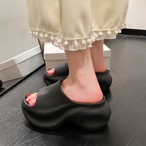 Free Shipping EVA Thick-Soled Slippers For Women Fashionable And Versatile For Summer Wear With A One-Strap Design And Featuring Anti-Slip And Anti-Odor Properties