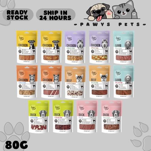 Jerky Time Dog Treat / Dog Snack 80G Chicken / Beef / Lamb / Duck
