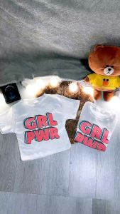 Áo Thun Nữ In Chữ GRL Dễ Thương Lắm Nè