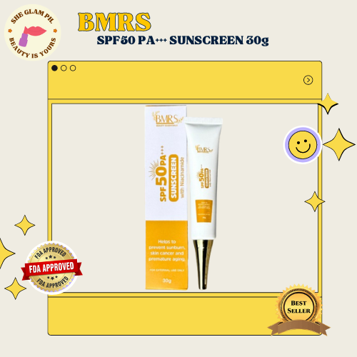 BMRS SUNSCREEN SPF 50 PA +++ UVA & UVB PROTECTION/ ANTI AGING ...