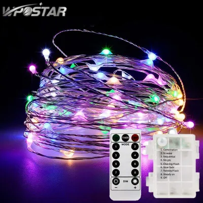 10M/20M Led Fairy String Lights with Battery Remote Timer Control Operated Waterproof Copper Wire Twinkle Light
