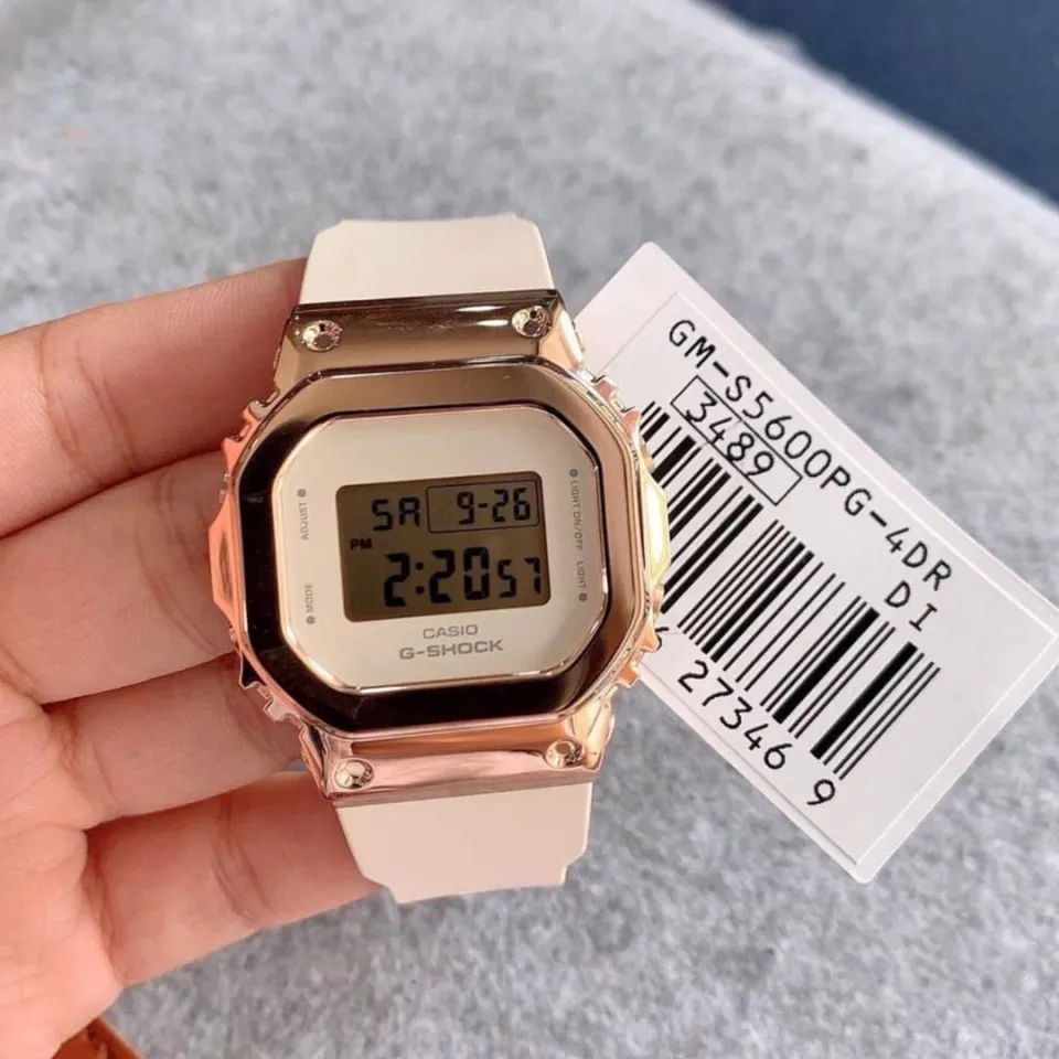 OFFICIAL WARRANTY) Casio G-Shock GM-S5600PG-4 S Series Pink Gold