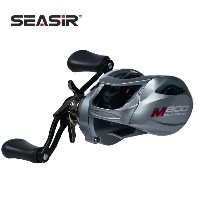 SEASIR M800 Baitcasting Fishing Reel Brass Gears 8KG Max Drag 7.1:1 High Speed Gear Ratio Fresh Saltwater Fishing Coil