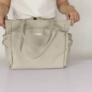 Túi đeo vai nữ Chibao mẫu mới màu trơn đơn giản dung tích lớn túi mẹ bỉm sữa đi chơi túi tote đa năng phong cách casual phù hợp đi làm.