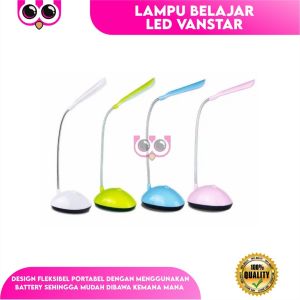 LAMPU BELAJAR LED VANSTAR / LAMPU MEJA FLEXIBLE PORTABLE / STUDY LAMP