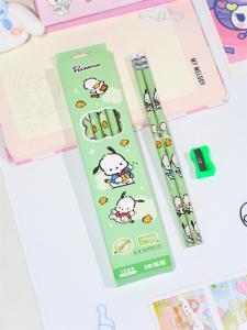 STV Pensil 2B motif lucu SANRIO Pensil Box isi 12pcs + Serutan Karakter