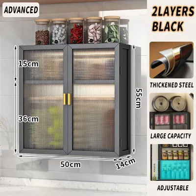 POLAR BEAR Kitchen Cabinet Rack Wall Cabinet Storage Cabinet Rack Storage Rack Storage Cabinet Spice Rack