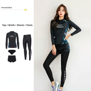 Korean Split Diving Suit Quick-Drying Sunscreen Jellyfish Suit Men and Women Long-Sleeved Swimsuit Surfing Beach Suit Couple Suit