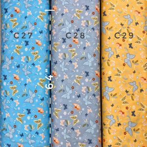 ผ้าคอตตอน 100% เนื้อนุ่มมาก หน้ากว้างพิเศษ 64นิ้ว ผ้าอเนกประสงค์ ผ้าวัดขายเป็นเมตร