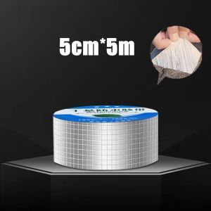 Aluminum Foil Butyl Waterproof Tape For Roof Leak Roof Sealant Wall Crack Pandikit sa Bubong Tape  Size Roof Tape Sealant Waterproof Aluminum Foil Butyl Self Adhesive Super Strong Tape For Roof Leak Duck Sticker Tape