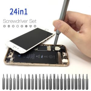 Mata Obeng Magnet Set Komplit Serbaguna 24 in 1 Precision Reparasi Screwdriver Set Obeng hp Untuk Servis Hp Laptop iPhone