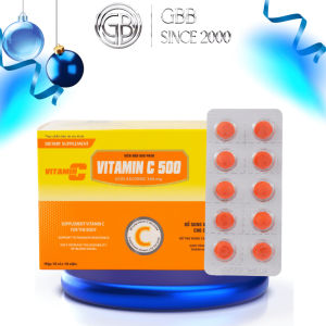 Viên uống vitamin C bổ sung vitamin c 500mg tăng cường sức đề kháng làm đẹp da trắng da chống lão hóa da – Hộp 100 vi