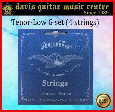 Aquila Sugar Ukulele strings Tenor with Low G set (4 strings)