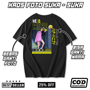 KAOS CUSTOM AESTHETIC 19 - BEBAS REQUEST PAKAI FOTO DAN NAMA SENDIRI - KAOS BUCIN STREETWEAR - KAOS VIRAL - KAOS BUCIN - KAOS SABLON SATUAN PRIA WANITA BAYAR DI TEMPAT (COD)