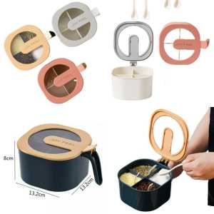 Tempat Bumbu 4 Sekat: Praktis & Mudah Dibersihkan