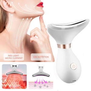 Remove Double Chin Device LED Photon Heating Therapy Anti-Wrinkle Neck Lifting Massager