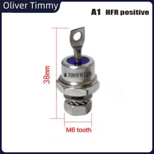 [Oliver Timmy] 70HF120 SPIRAL rectifier DIODE 1200V 70A 70HFR120ปิดกั้นไดโอด CHASSIS STUD MOUNTING REPLACEMENT สำหรับแบตเตอรี่