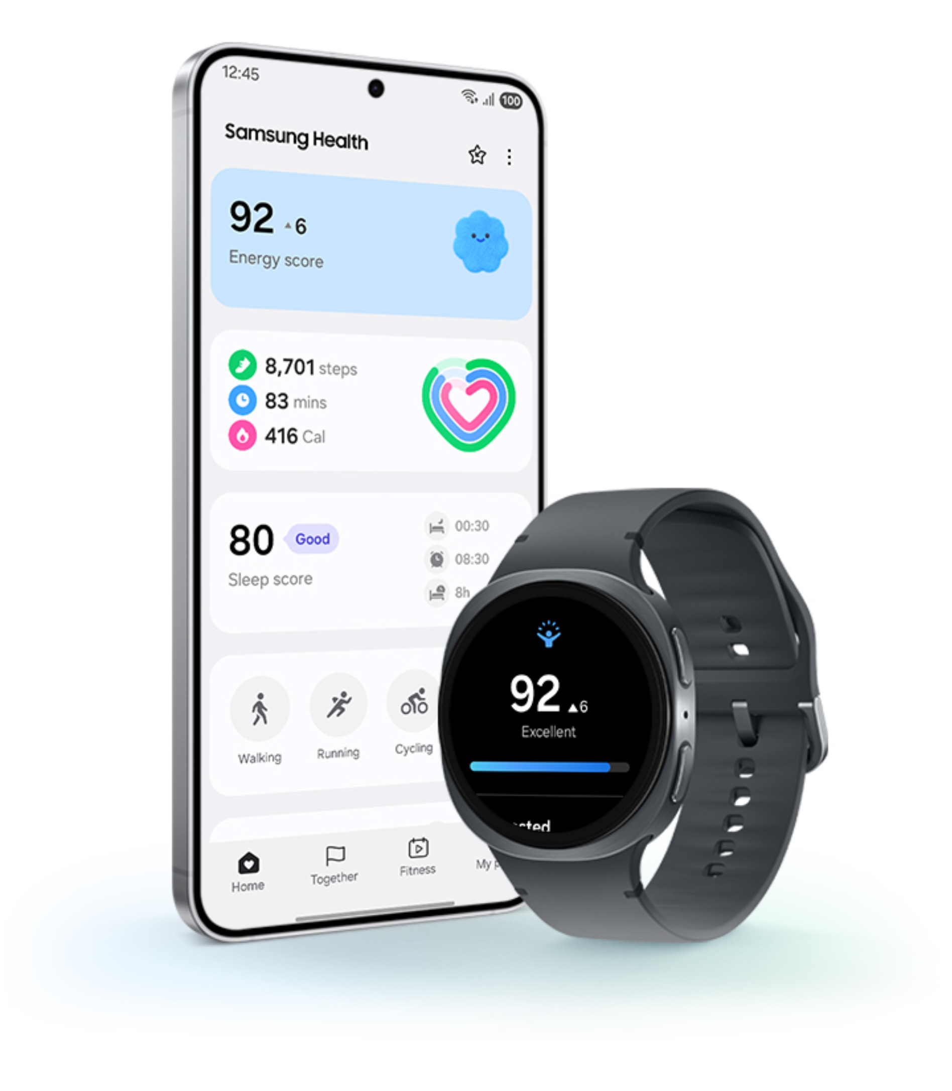 Samsung Galaxy Watch8 44mm Bluetooth Graphite นาฬิกา Smart Watch