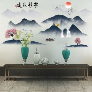 Decal dán tường sơn thủy 02