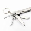 【High Quality+in Stock】Portable MINI Stainless Steel Multi Tool Pocket Multifunctional Tool for Travel Foldable Multipurpose Plier Multitool Keychain Screwdriver with Led Light. 