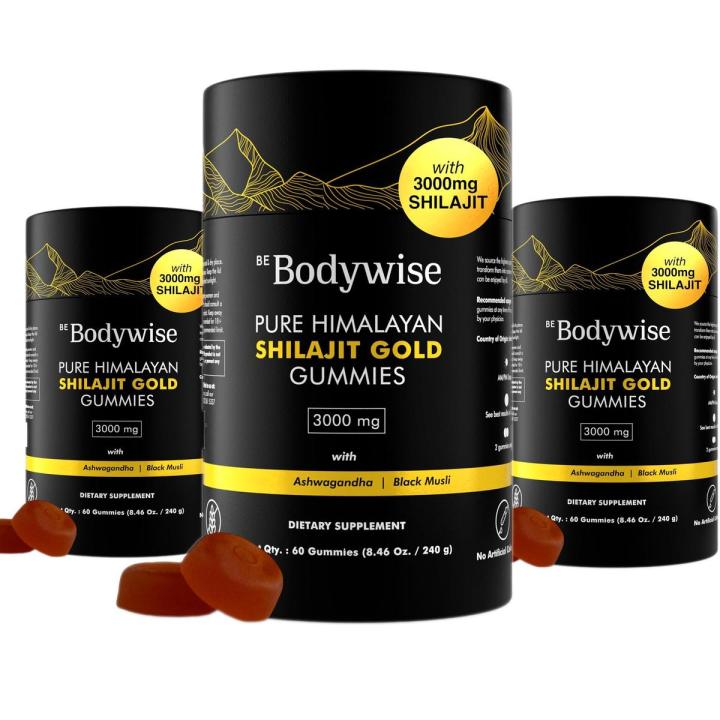 Be Bodywise by Root Labs Pure Himalayan Shilajit Gummies | 3000mg with ...