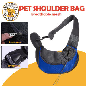 Pet Cat Dog Carrier Backpack Travel Tote Shoulder Bags Mesh Sling Carry Pack Pet Carrying Supplies Crossbody Shoulder Bag