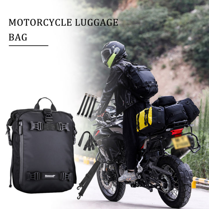 Motorcycle Luggage Pack 10L Multi-Function Waterproof Rear Seat Bag and ...