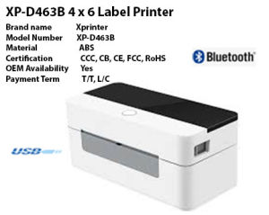 XPRINTER XP-D463B THERMAL LABEL PRINTER