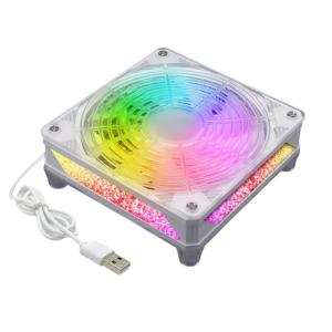 120Mm 5V Đèn LED quạt tản nhiệt đèn LED Đồng Bộ Điều Khiển Nhiệt Độ 12Cm Yên Tĩnh Trường Hợp Fan Đối Với PC Chassis CPU Tản Nhiệt