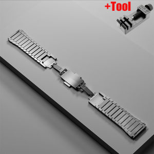 Luxury 22mm Original Stainless Steel Strap For Huawei Ultimate GT4 46mm 4 pro Bussiness Male Band for Samsung Galaxy watch 3 45mm Metal Correa Wristband