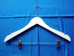 Hanger Kayu Jepit / Hanger Jepit Dewasa / Hanger Setelan Isi 1 Pcs