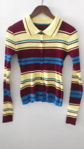 Knitted Autumn Striped Cardigan Pullover Sweater Women Long SLeeve Fashion Casual Ladies Sweaters Korean Style Woman Cardigans