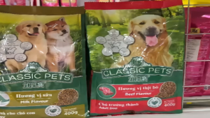 Thức ăn cho chó lớn vị bò và chó con vị sữa CLASSIC PETS gói 400g hàng nhập khẩu thái lan