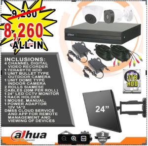 2MP HD Smart IR CCTV with COMPLETE Set Package  Plus MONITOR HDD (Plug & Play) No Installation