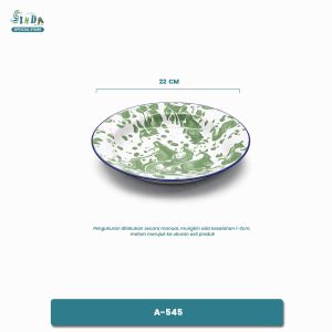 Sinda Store Piring Enamel Blirik Jadul / Piring Seng Enamel Ukuran 22cm & 20cm