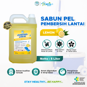 Sabun Pel Pembersih Lantai KLINO CARE Floor Cleaner Antibacterial Refill Tidak Lengket Plus Disinfektan